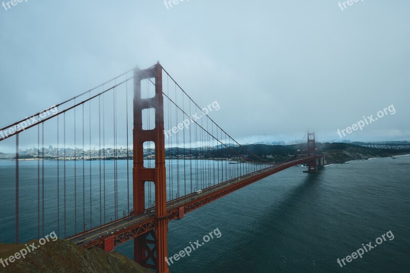 San Francisco Golden Gate Bridge Bridge Gate Golden