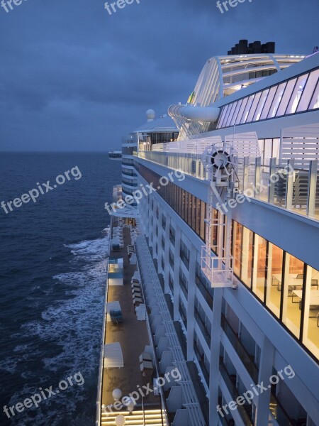 Ship Cruise Ship Sea Aida Deck