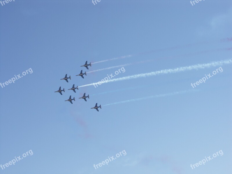 Patrol Of France Choreography Sky Free Photos