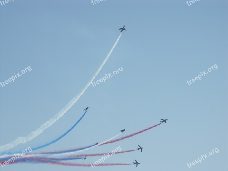 Patrol Of France Aircraft Aerobatics Free Photos