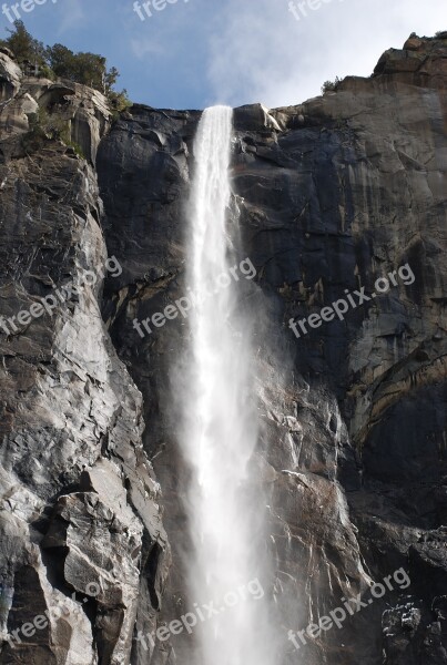 Yosemite Waterfall National Park California