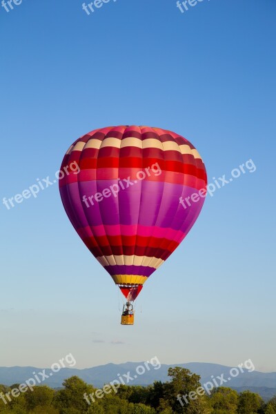 Hot Air Balloon Fly Colorful Transportation Float