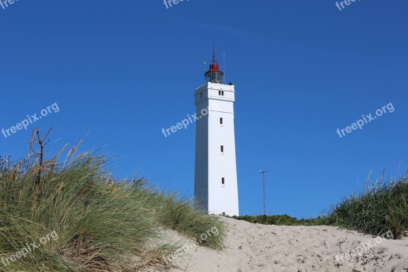 Blaavand Denmark Lighthouse Beach North Sea