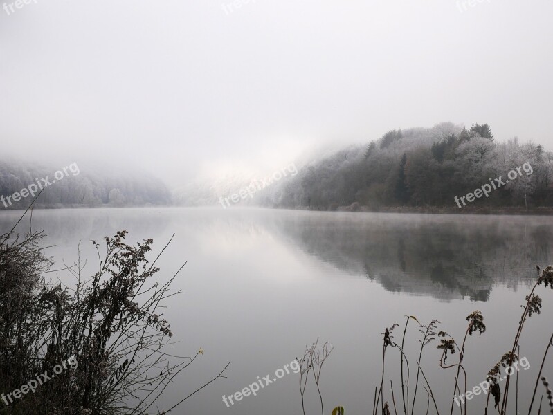 River Saar Winter Germany Nature