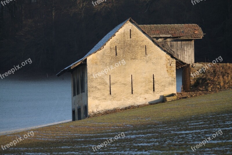 House Lonely Alone Field Lonely House