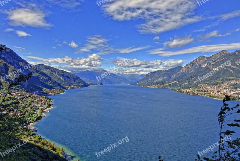 Landscape Lake Como Lecco Lombardy Italy