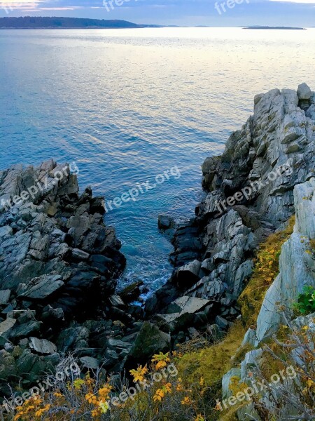 Cape Elizabeth Lighthouse Maine Elizabeth Ocean