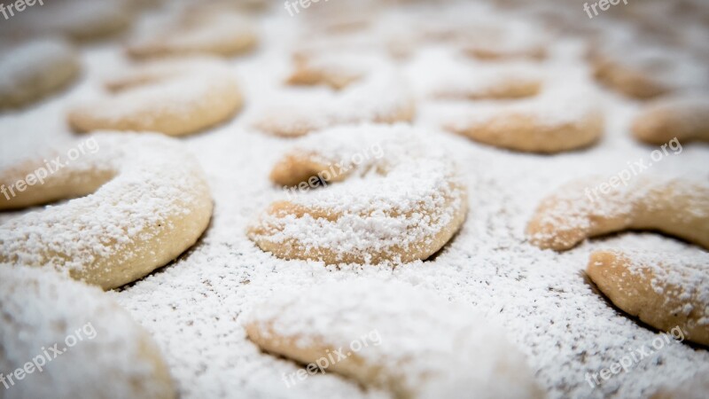 Vanillekipferl Crescents Croissant Cookie Christmas Cookies