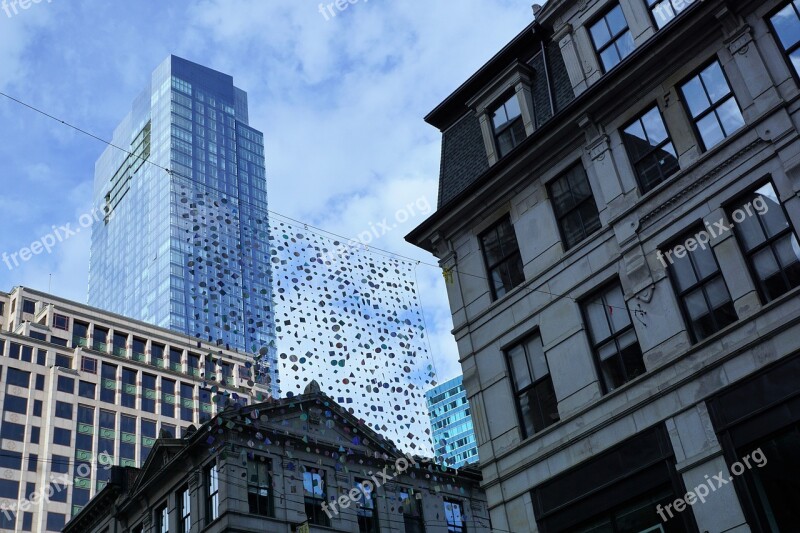 Boston Skyscraper Usa Building Facade