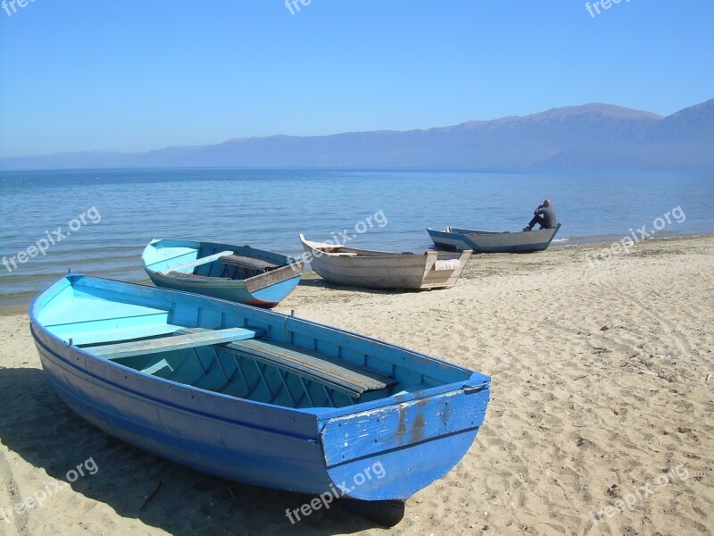 Boat Sea Water Peace Of Mind Rest