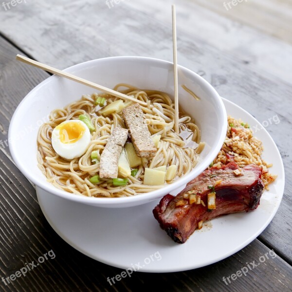 Food Ramen Noodles Dinner Asian Food