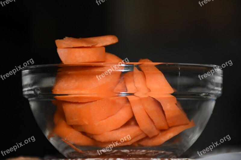 Carrot Bowl Bowl Carrot Healthy Food