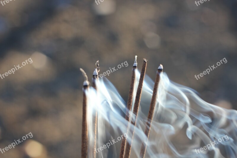 Smoke Blow Incense Sticks Free Photos