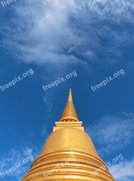 Pagoda Sky Gold Faith Architecture