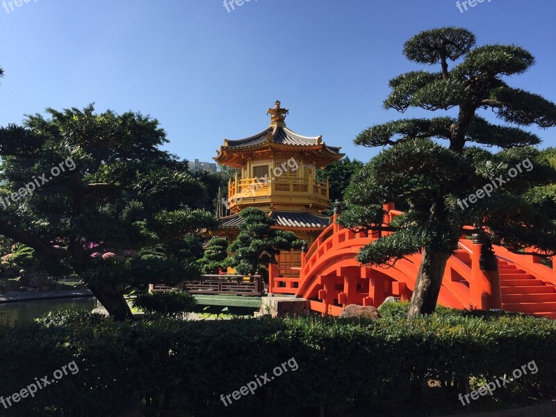 Golden Pavilion Tang Dynasty Garden Hongkong Chi Lin Nunnery