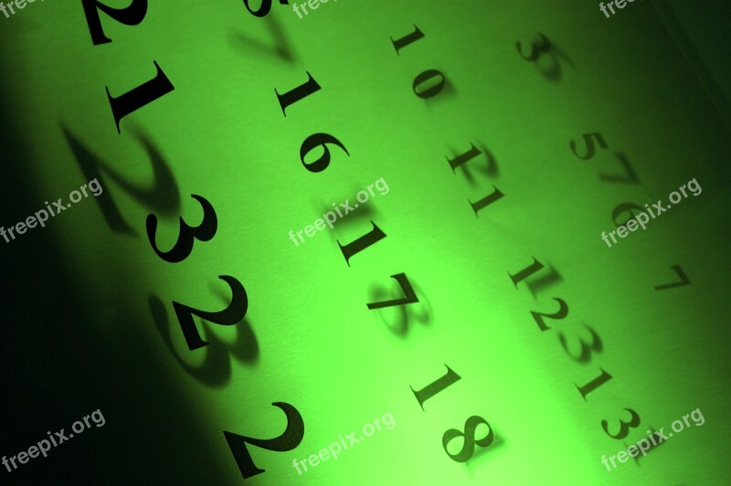 Background Numbers Shading Green Free Photos