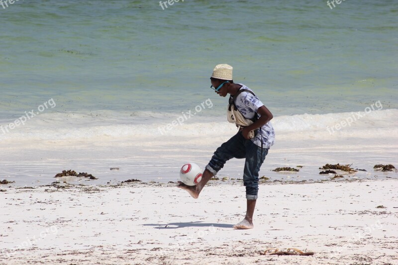 Africa Tanzania Zanzibar Football Kid