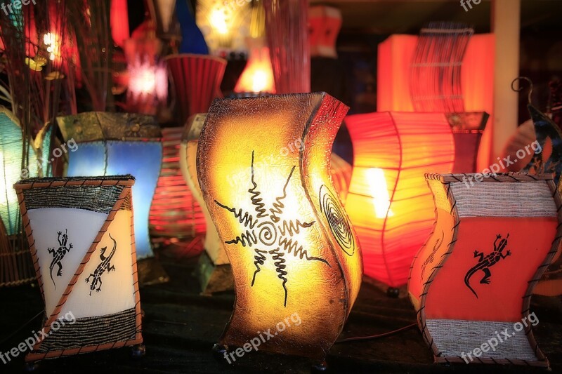 Lamps Decoration House Decorated Room Background