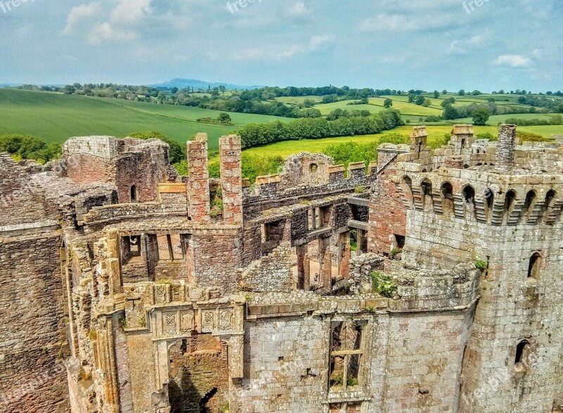 Castle Wales Ruins Architecture Welsh