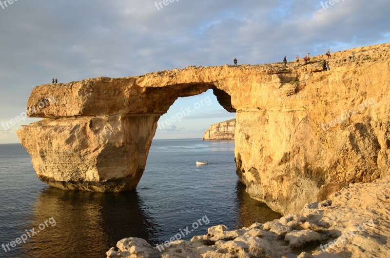 Gozo View Sea Landscape Nature