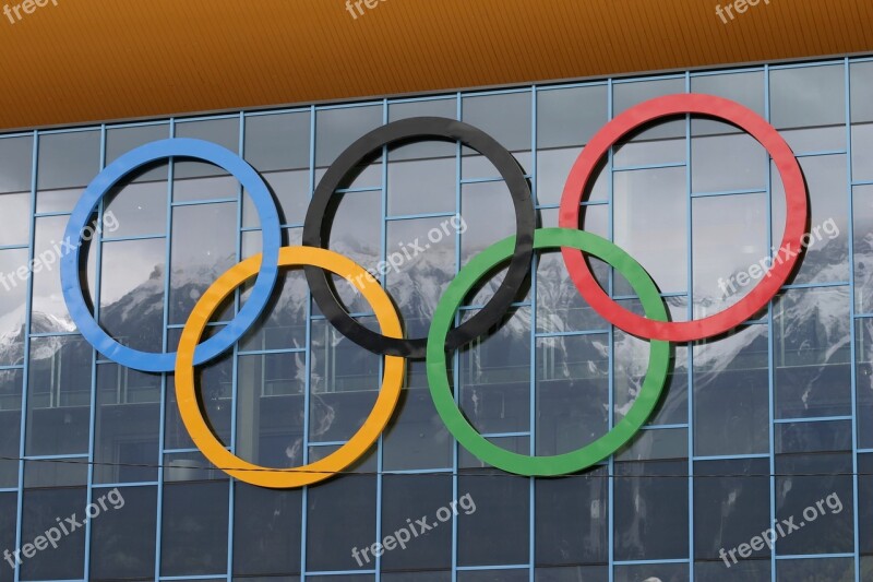 Olympic Rings Olympiad Rings Olympic Games Winter Olympics