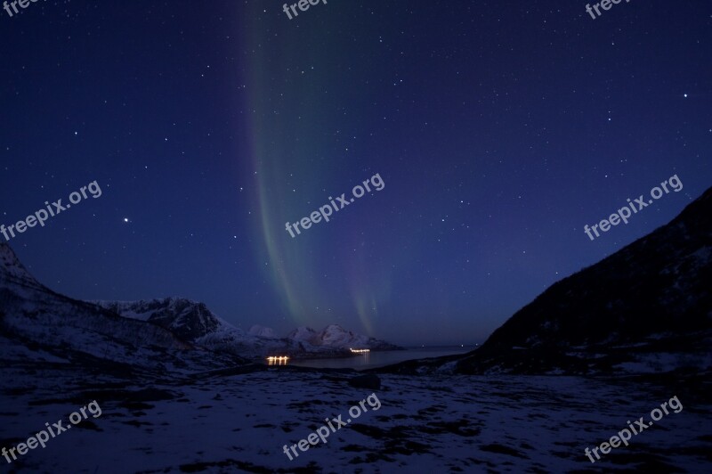 Aurora Light Night Northern Lights Norway