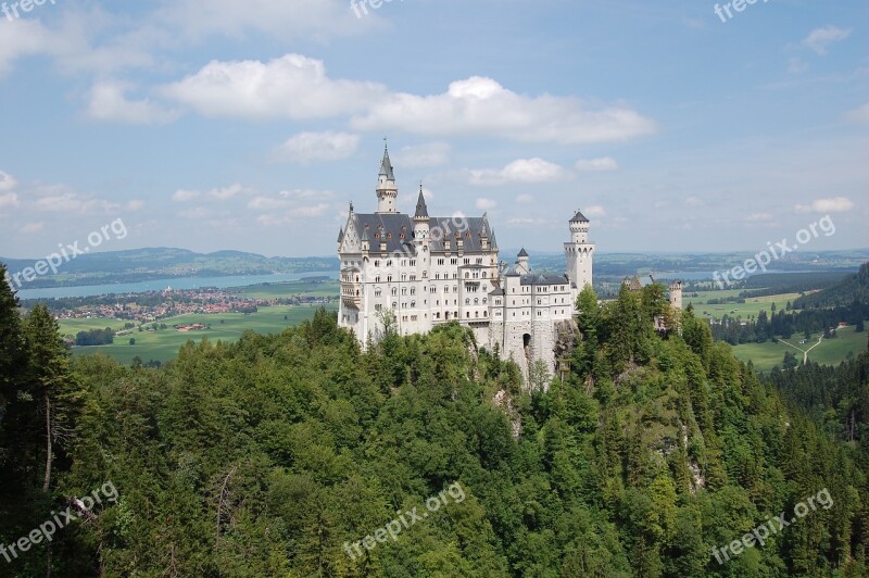 Castle Bavaria Neuschwanstein Holidays Free Photos