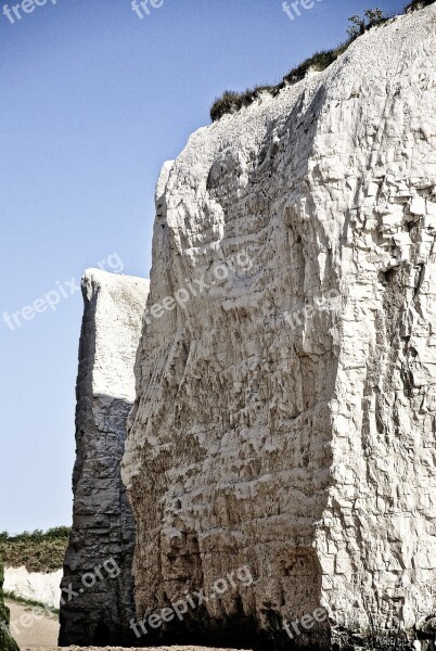 Cliffs White Cliffs Beach Seaside Rock