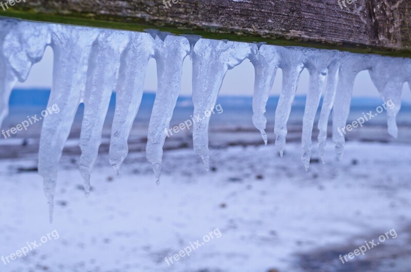 Ice Water Blue Blue Hour Flensburg