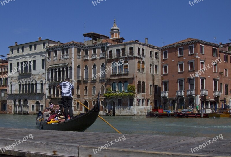 Venice Venezia Gondola Water Channel