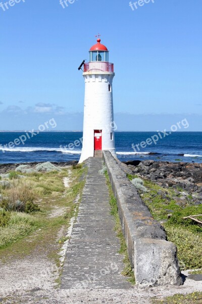 Lighthouse Port Fairy Blue Coast Sea