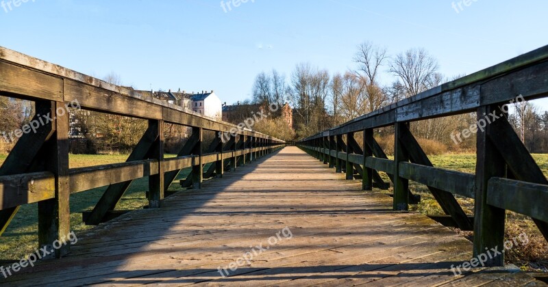 Bridge Web Autumn Wooden Bridge Nature