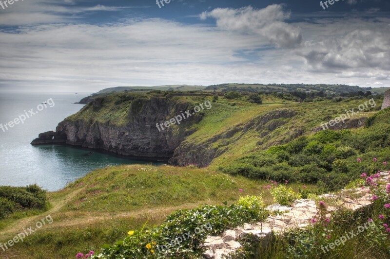 Coast Cliffs Sea Nature Coastline