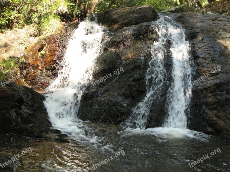 Espont Waterfalls Beynat France Landscape The Nature