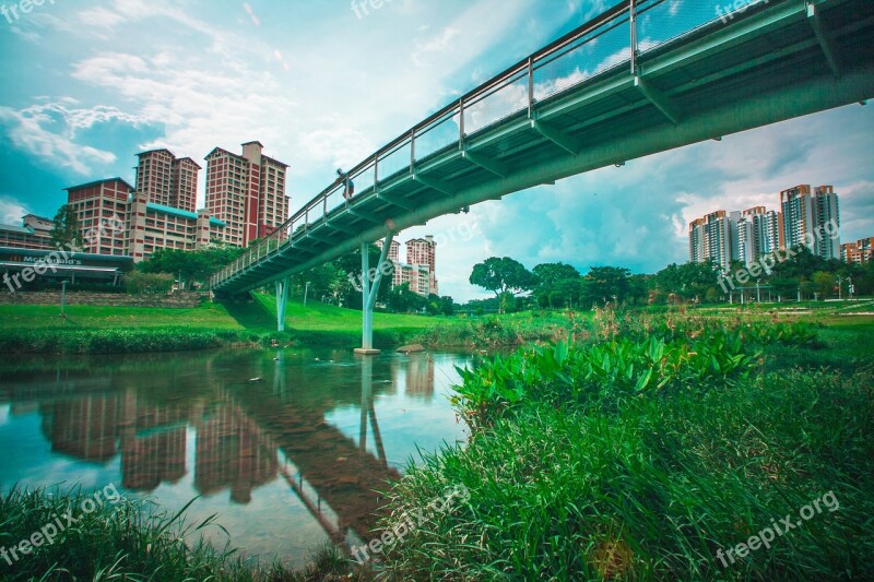 Bridge Bishan Park Bishanpark Bishanangmokio