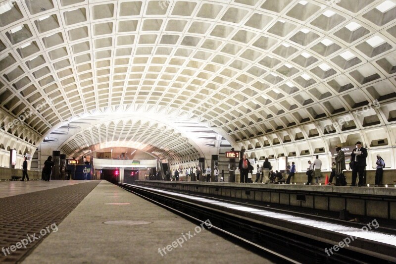 Metro Station Train Metro Station Transportation