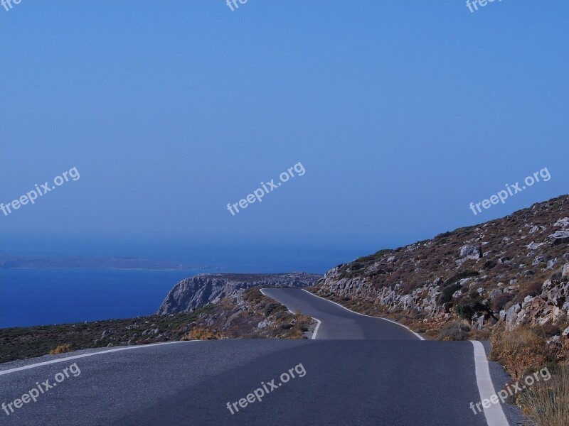 Greece Crete Sea The Stones Nature