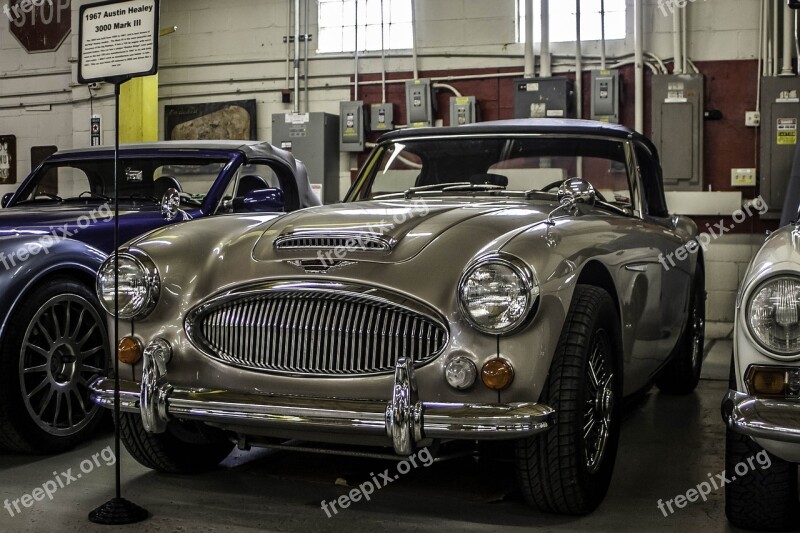 Austin Healey Car Chrome Vehicle