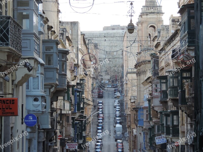 City Valletta Malta Urban Architecture