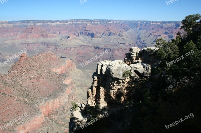 Grand Canyon Landscape Canyon Nature Arizona