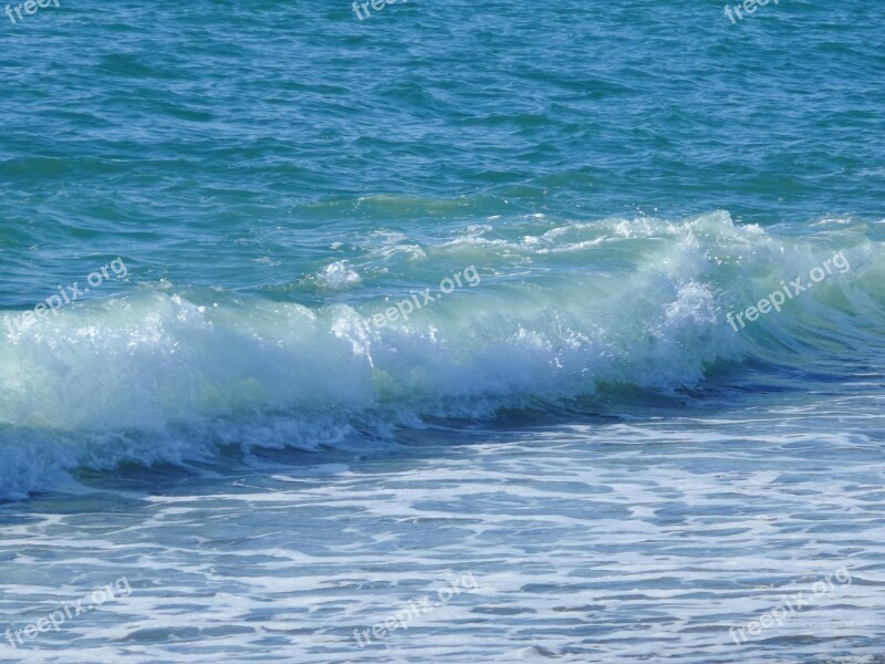 Sea Wave Blue Beach Outdoor