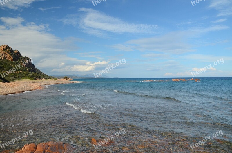 Sardinia View Nature Sea Landscape