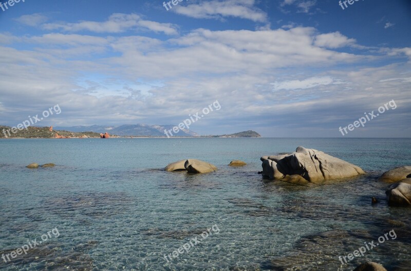 Sardinia View Nature Sea Landscape