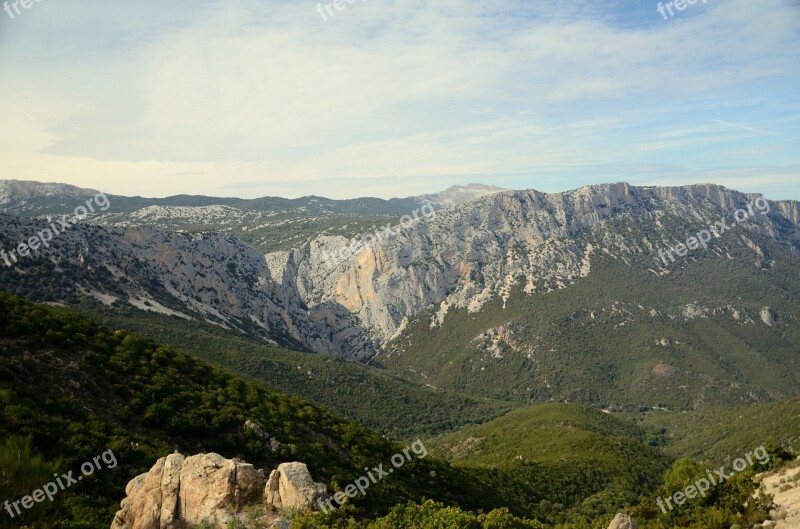 Sardinia View Nature Mountains Landscape