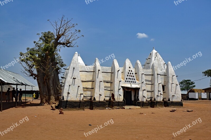 Lara Banga Ghana Mosque Adobe History