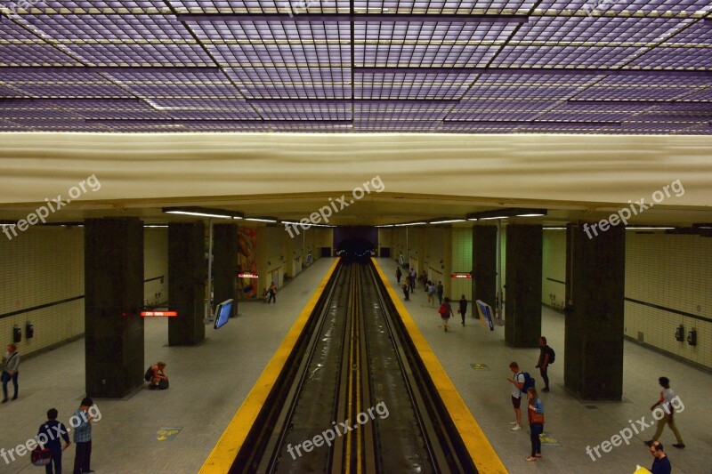 Metro Sherbrooke Montreal Underground Rails