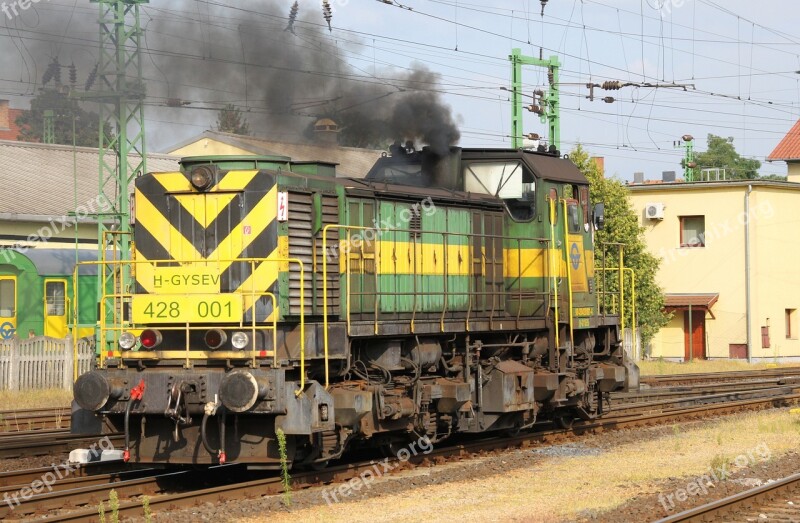 Diesel Locomotive Railway Verschublok Gysev Raaberbahn