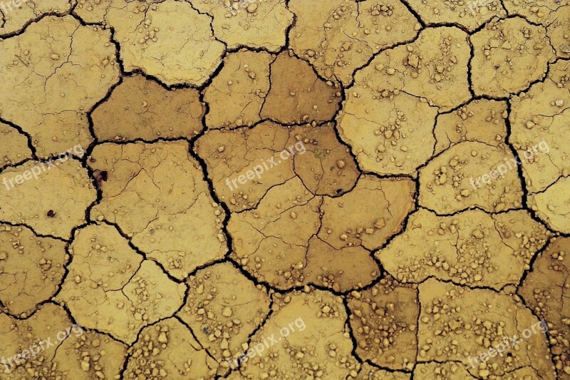 Land Drought Crack Mode Desert