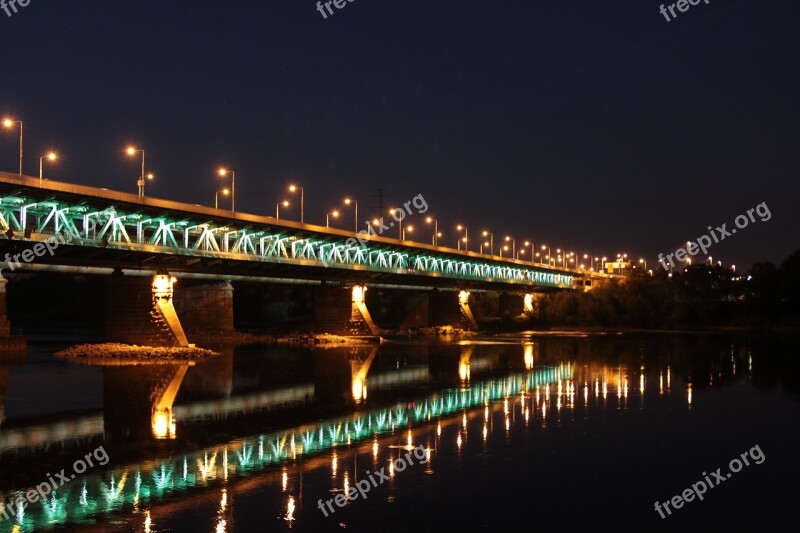 Bridge River Night Water Panorama