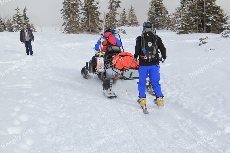 Mountains Help Event The Mountain Rescue Service Snowmobile